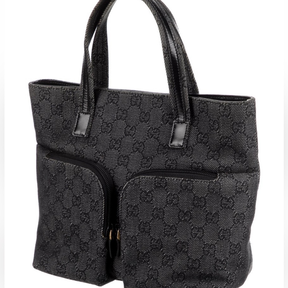 Gucci Denim Double Pocket Tote - Picture 2 of 4